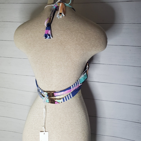 Kopper & Zinc Swimsuit Bikini Top in Block Party Large - Picture 7 of 8